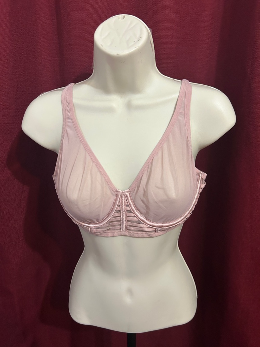 Victorias Secret Sheer Pale Pink Underwire Bra